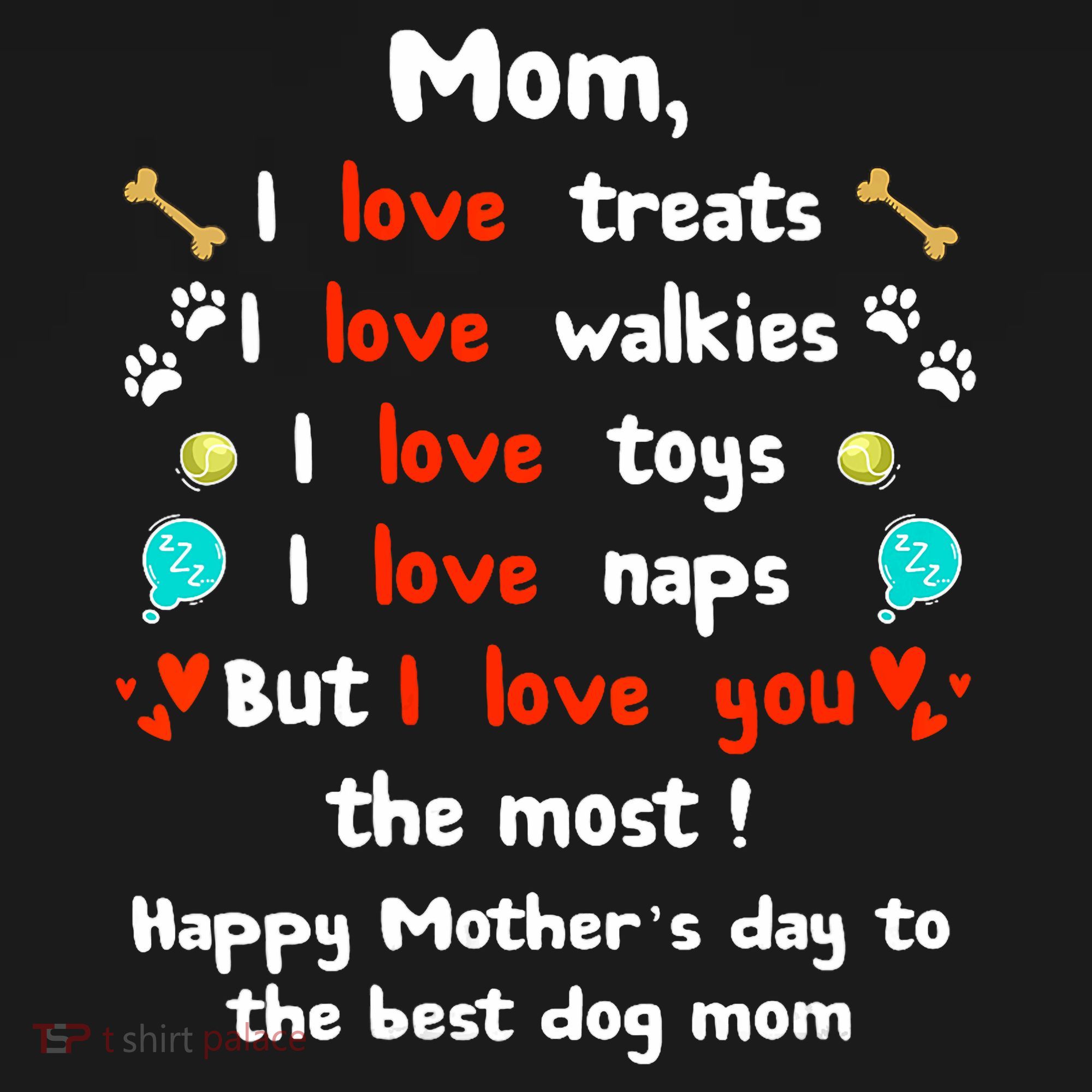 Cute Dog Mom Mothers Day Happy Mothers Day Gifts From Dog Women's Tank Top