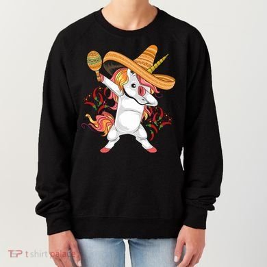 Cinco De Mayo Unicorn Dab Women's Sweatshirt