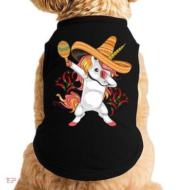 Cinco De Mayo Unicorn Dab Doggie Tank