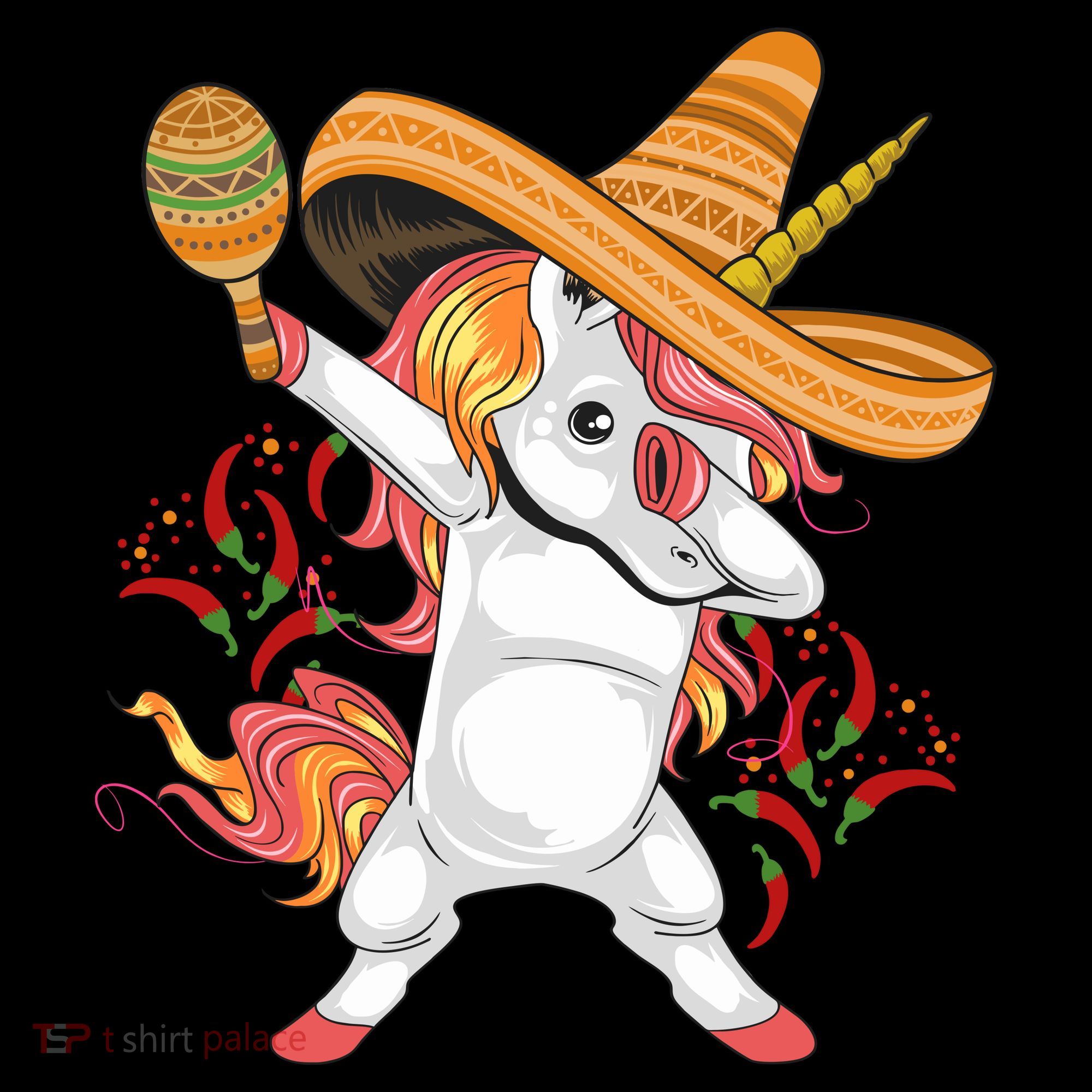 Cinco De Mayo Unicorn Dab Apron