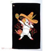 Cinco De Mayo Unicorn Dab Golf Towel thumb 0