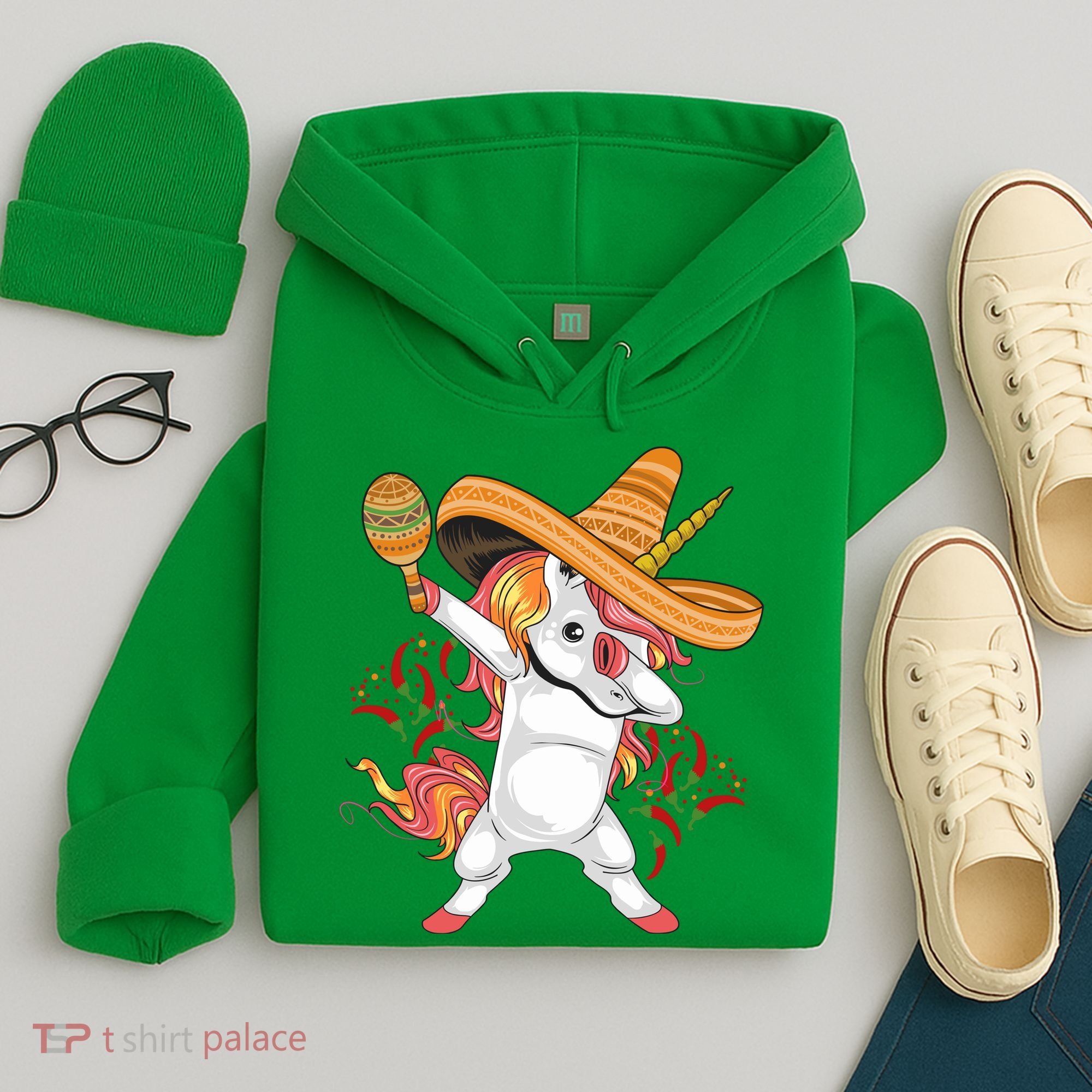 Cinco De Mayo Unicorn Dab Hoodie