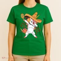 Cinco De Mayo Unicorn Dab T-Shirt thumb 4