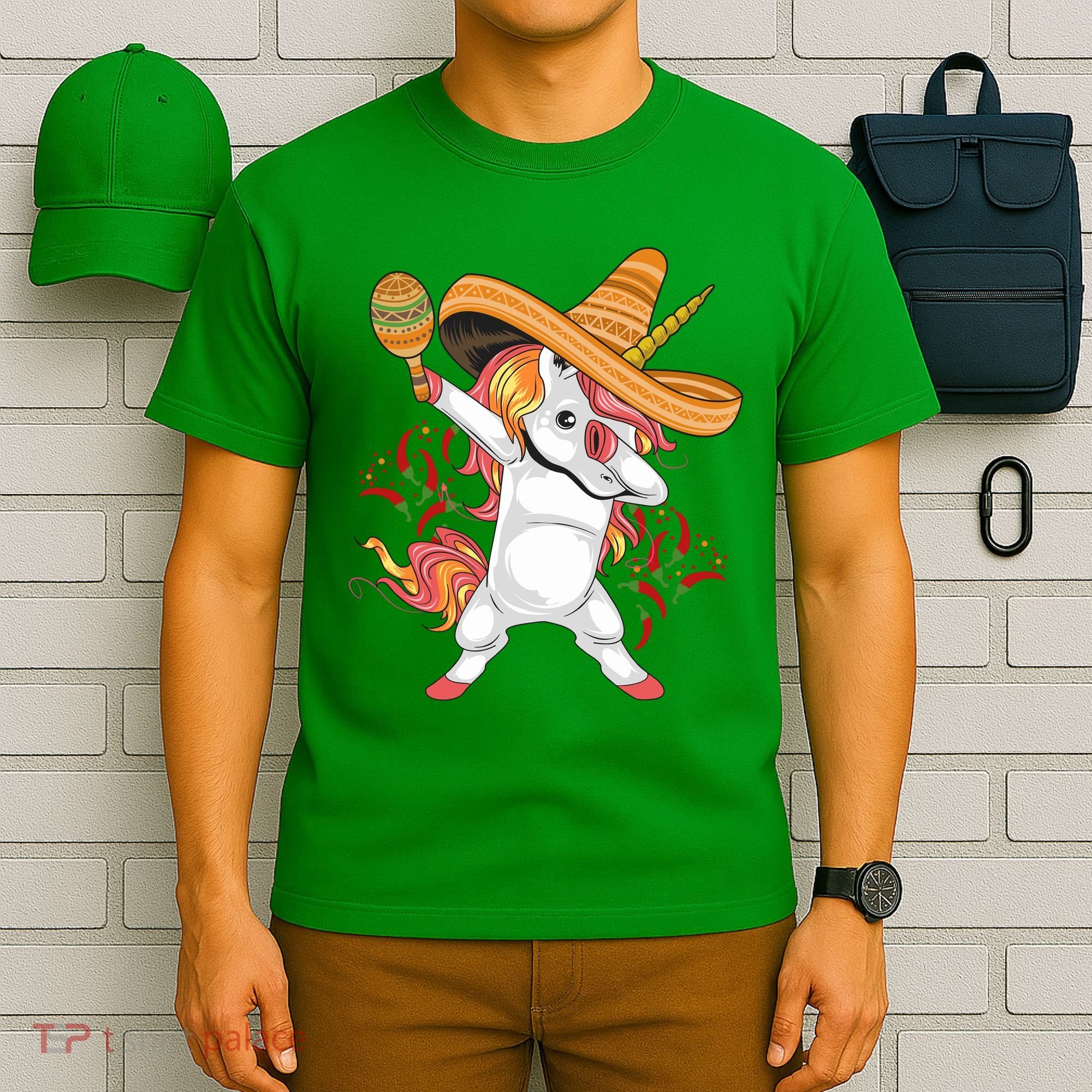 Cinco De Mayo Unicorn Dab T-Shirt