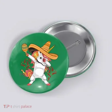 Cinco De Mayo Unicorn Dab Button