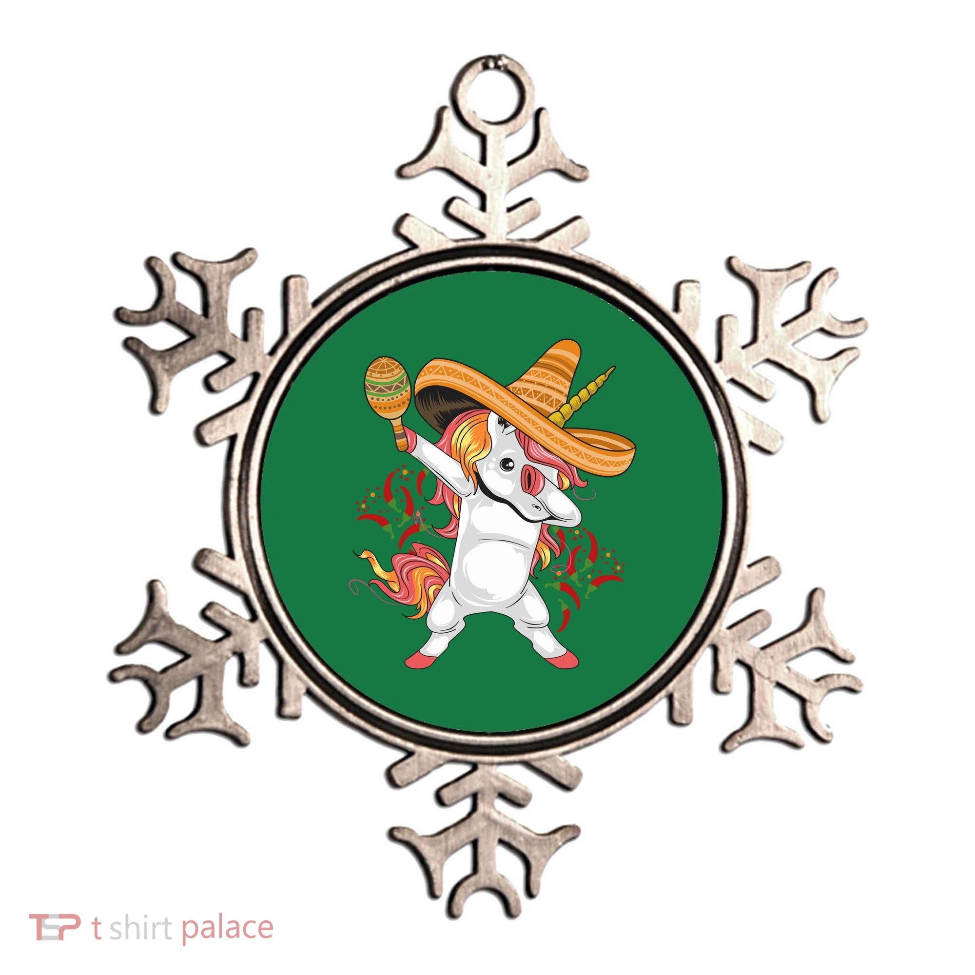 Cinco De Mayo Unicorn Dab Ornament