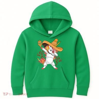 Cinco De Mayo Unicorn Dab Kids Hoodie