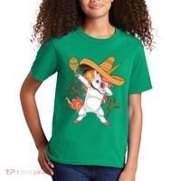 Cinco De Mayo Unicorn Dab Kids T-Shirt thumb 2