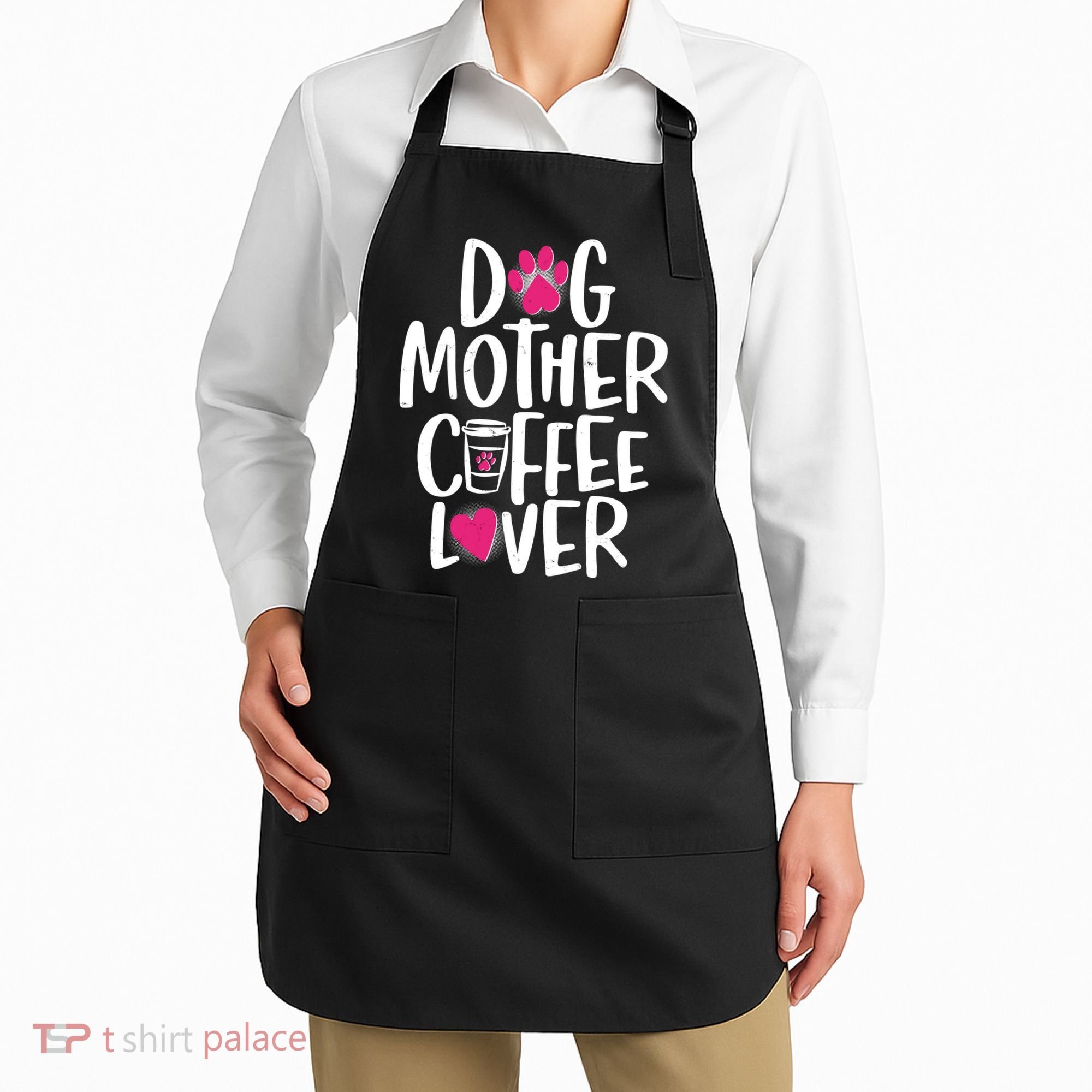Cute Dog Mother Coffee Lover Apron