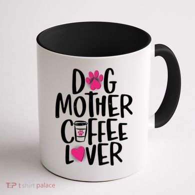 Cute Dog Mother Coffee Lover Coffee Mug back