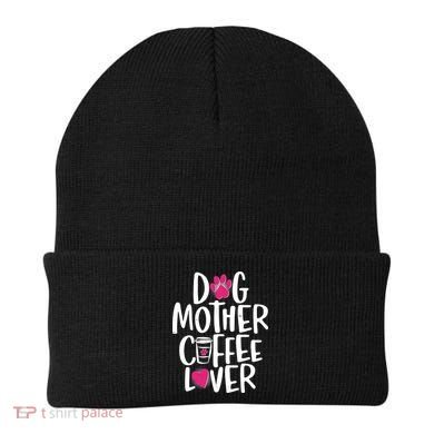 Cute Dog Mother Coffee Lover Beanie