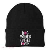 Cute Dog Mother Coffee Lover Beanie thumb 0