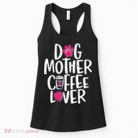 Cute Dog Mother Coffee Lover Women's Tank Top thumb 0
