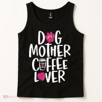 Cute Dog Mother Coffee Lover Tank Top thumb 2