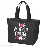 Cute Dog Mother Coffee Lover Tote Bag thumb 3