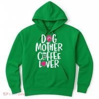 Cute Dog Mother Coffee Lover Hoodie thumb 0