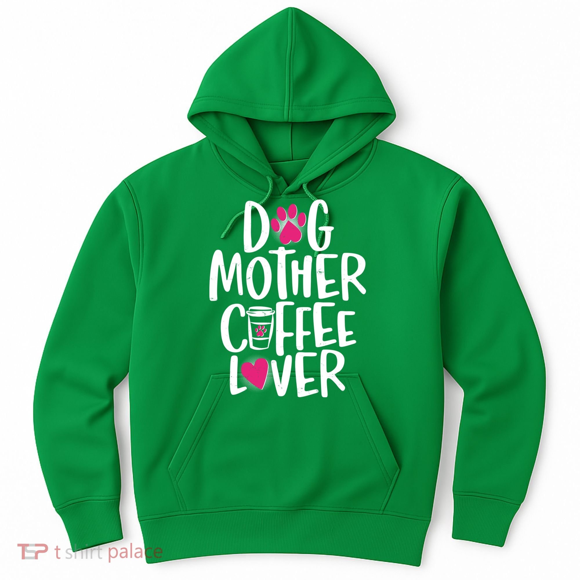 Cute Dog Mother Coffee Lover Hoodie