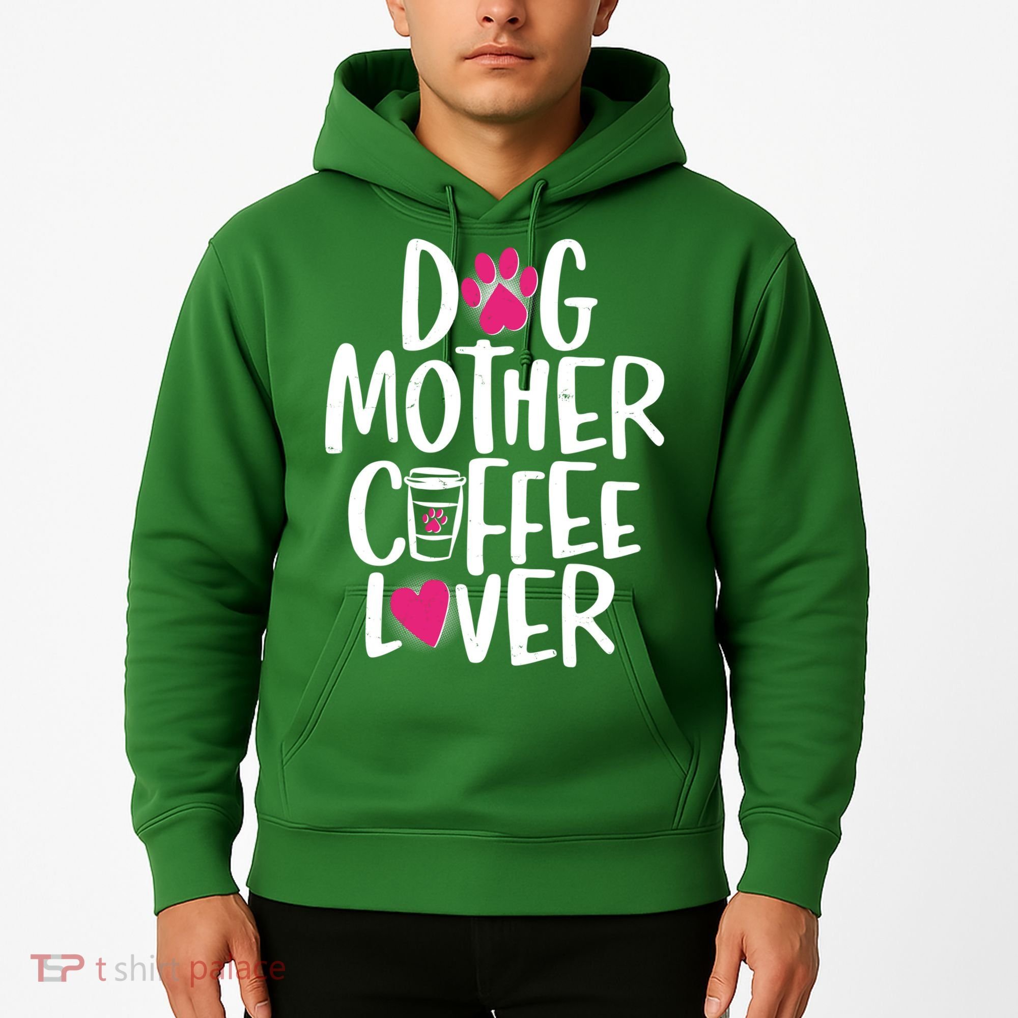 Cute Dog Mother Coffee Lover Hoodie