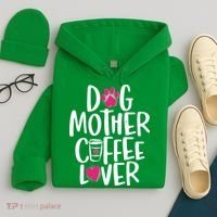 Cute Dog Mother Coffee Lover Hoodie thumb 4