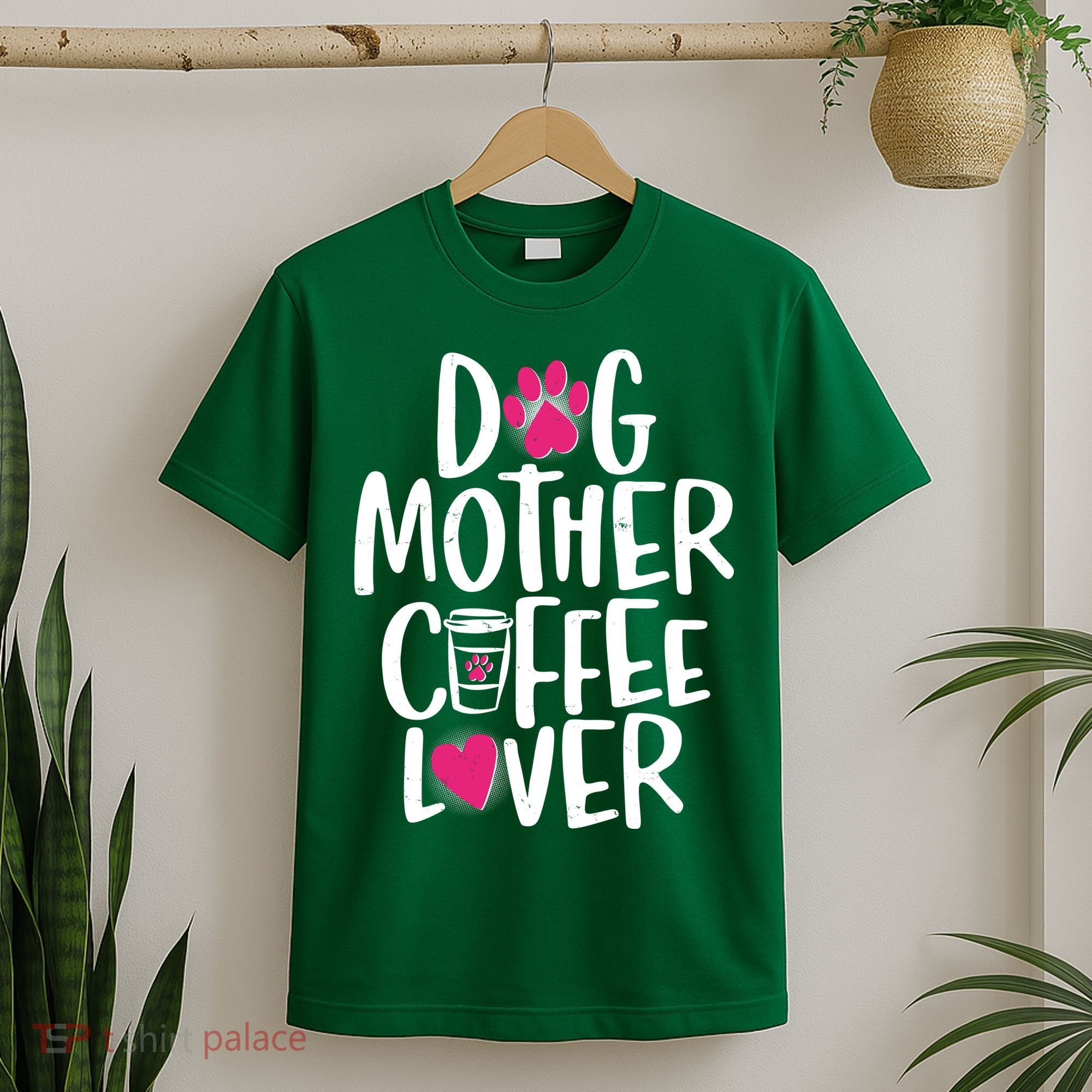 Cute Dog Mother Coffee Lover T-Shirt