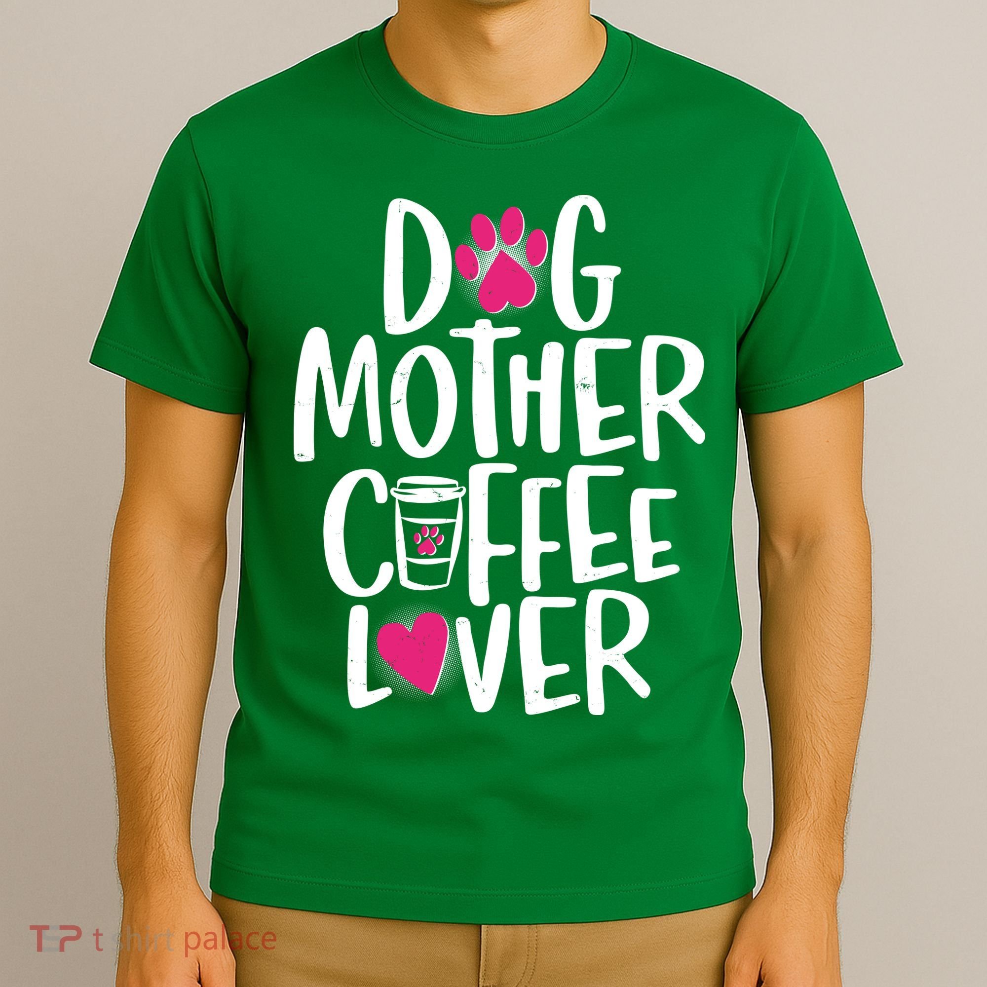 Cute Dog Mother Coffee Lover T-Shirt