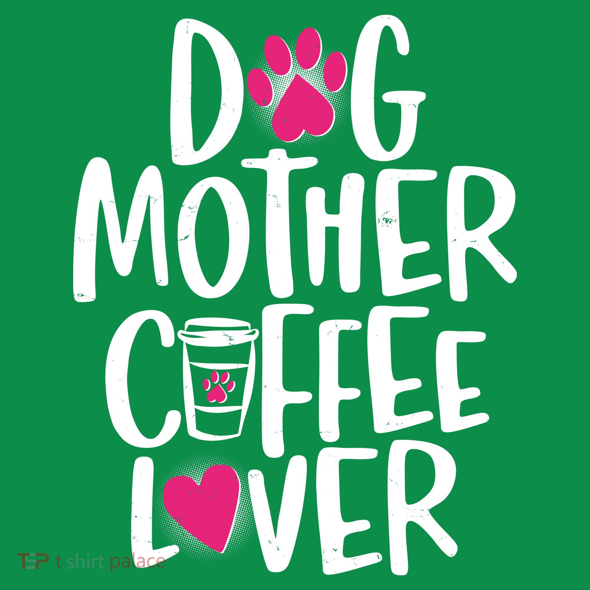 Cute Dog Mother Coffee Lover T-Shirt