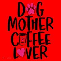 Cute Dog Mother Coffee Lover Santa Hat thumb 1