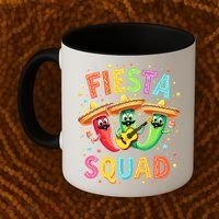 Cinco De Mayo Fiesta Squad Chili Peppers Mexican Party Coffee Mug thumb 2