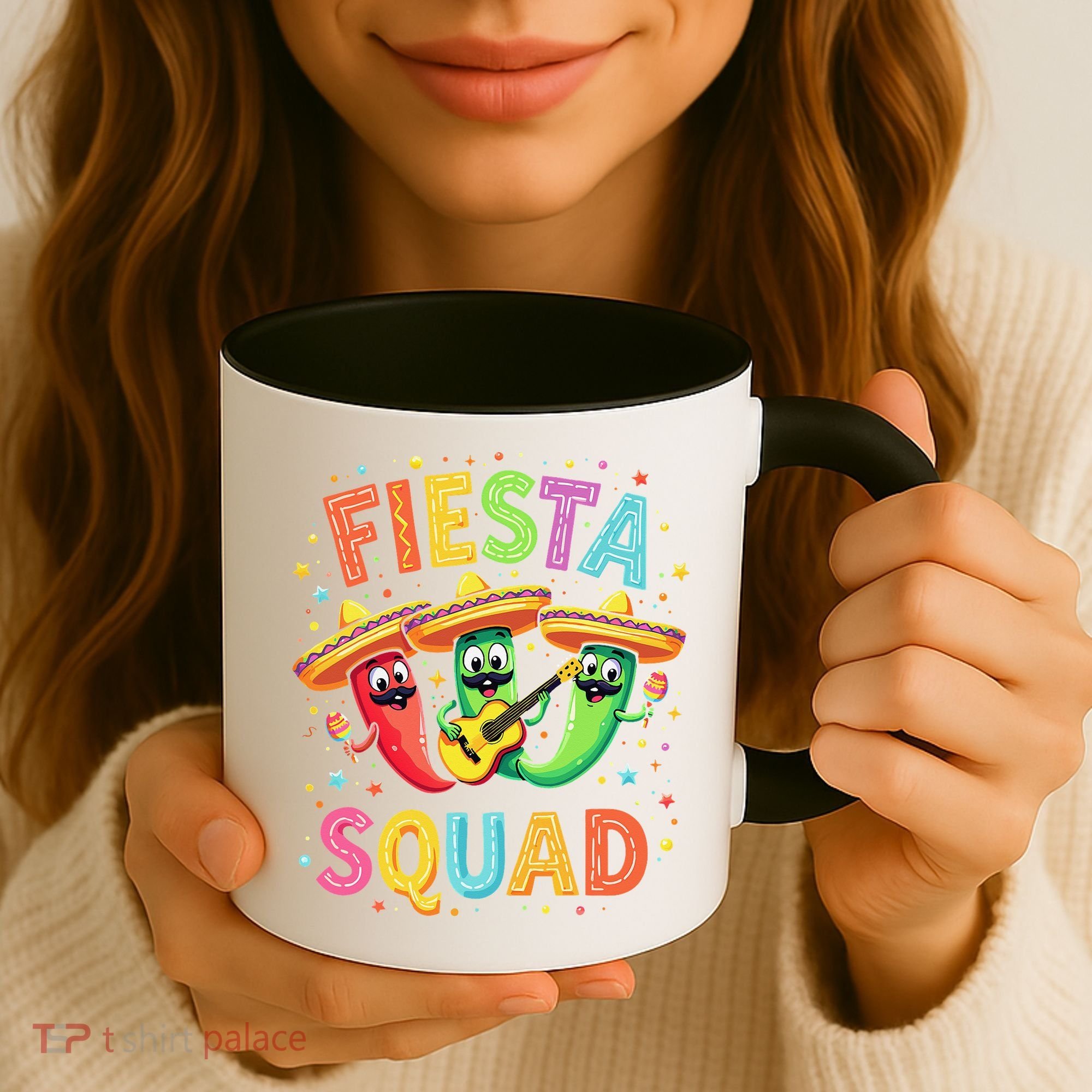 Cinco De Mayo Fiesta Squad Chili Peppers Mexican Party Coffee Mug