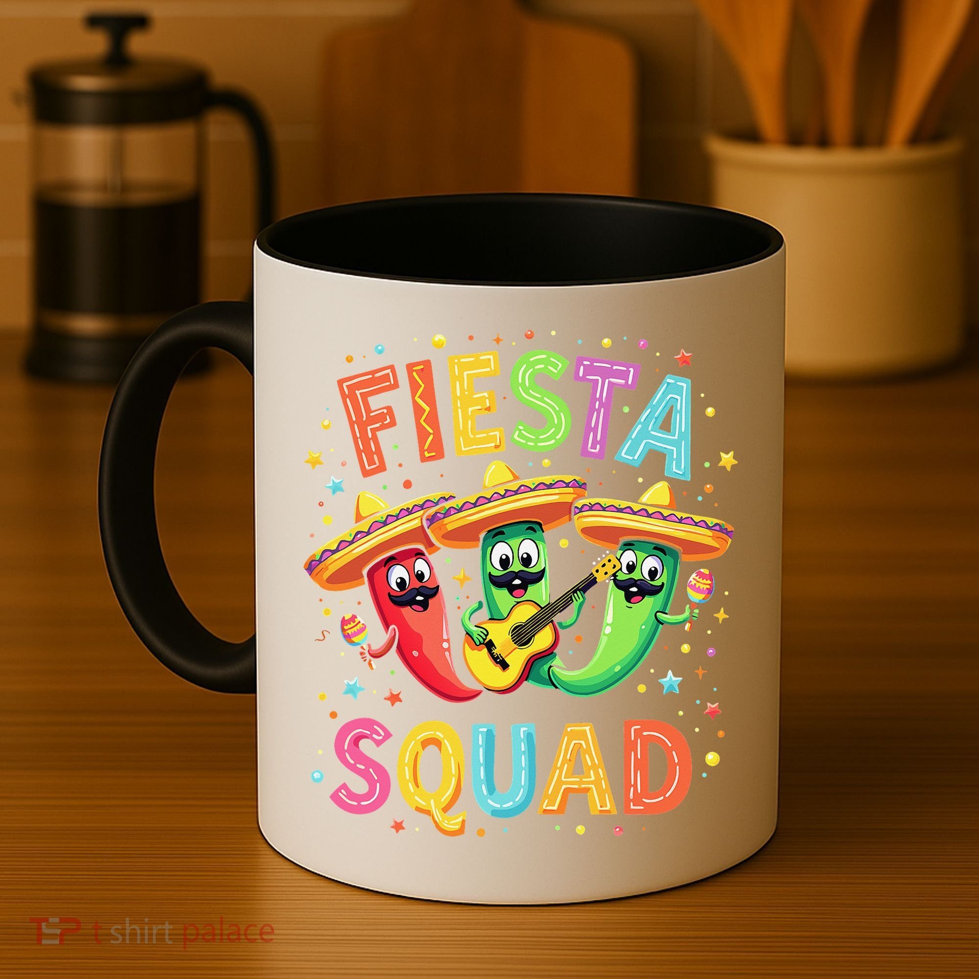 Cinco De Mayo Fiesta Squad Chili Peppers Mexican Party Coffee Mug