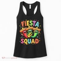 Cinco De Mayo Fiesta Squad Chili Peppers Mexican Party Women's Tank Top thumb 0