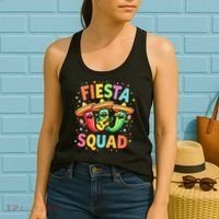 Cinco De Mayo Fiesta Squad Chili Peppers Mexican Party Women's Tank Top thumb 2