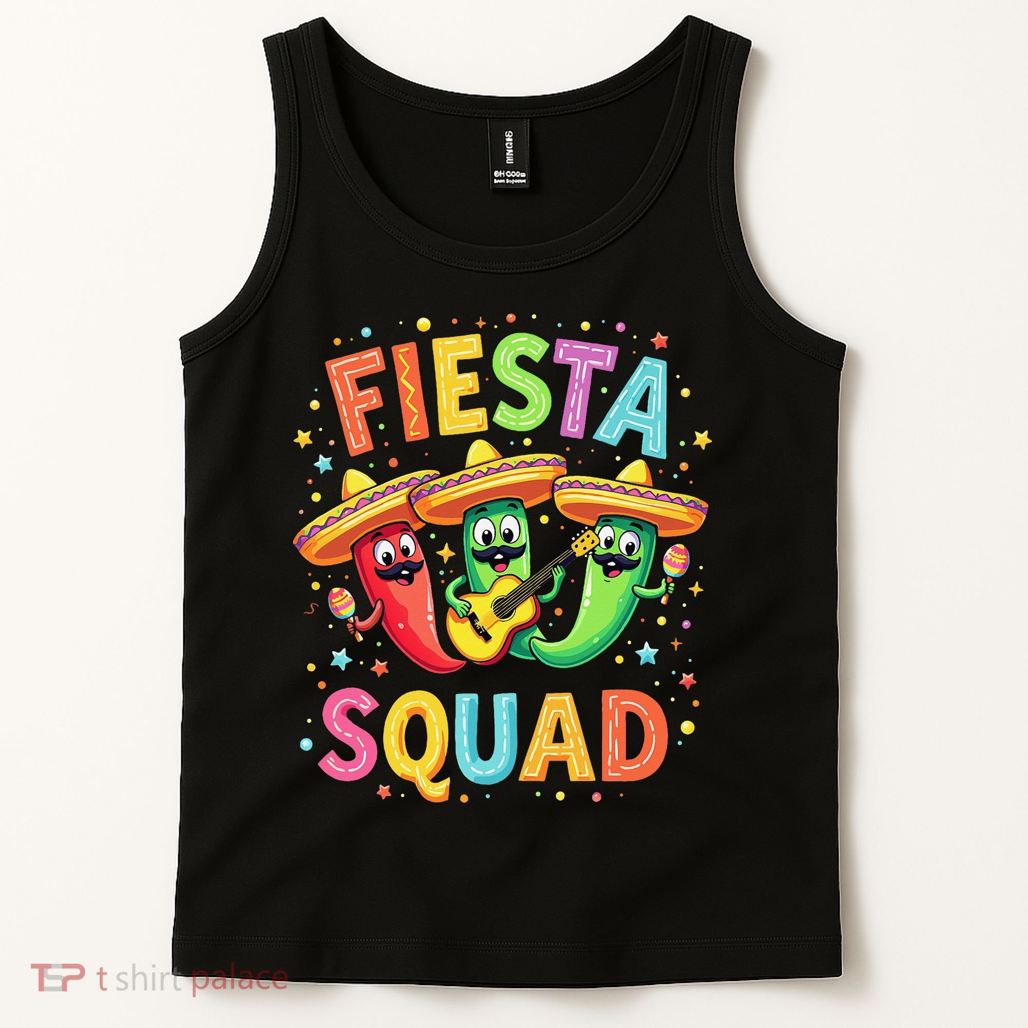 Cinco De Mayo Fiesta Squad Chili Peppers Mexican Party Tank Top