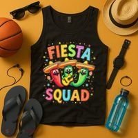 Cinco De Mayo Fiesta Squad Chili Peppers Mexican Party Tank Top thumb 4