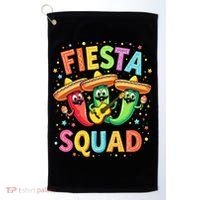 Cinco De Mayo Fiesta Squad Chili Peppers Mexican Party Golf Towel thumb 0