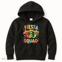 Cinco De Mayo Fiesta Squad Chili Peppers Mexican Party Kids Hoodie thumb 0