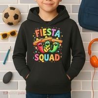 Cinco De Mayo Fiesta Squad Chili Peppers Mexican Party Kids Hoodie thumb 2