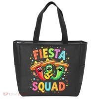 Cinco De Mayo Fiesta Squad Chili Peppers Mexican Party Tote Bag thumb 0