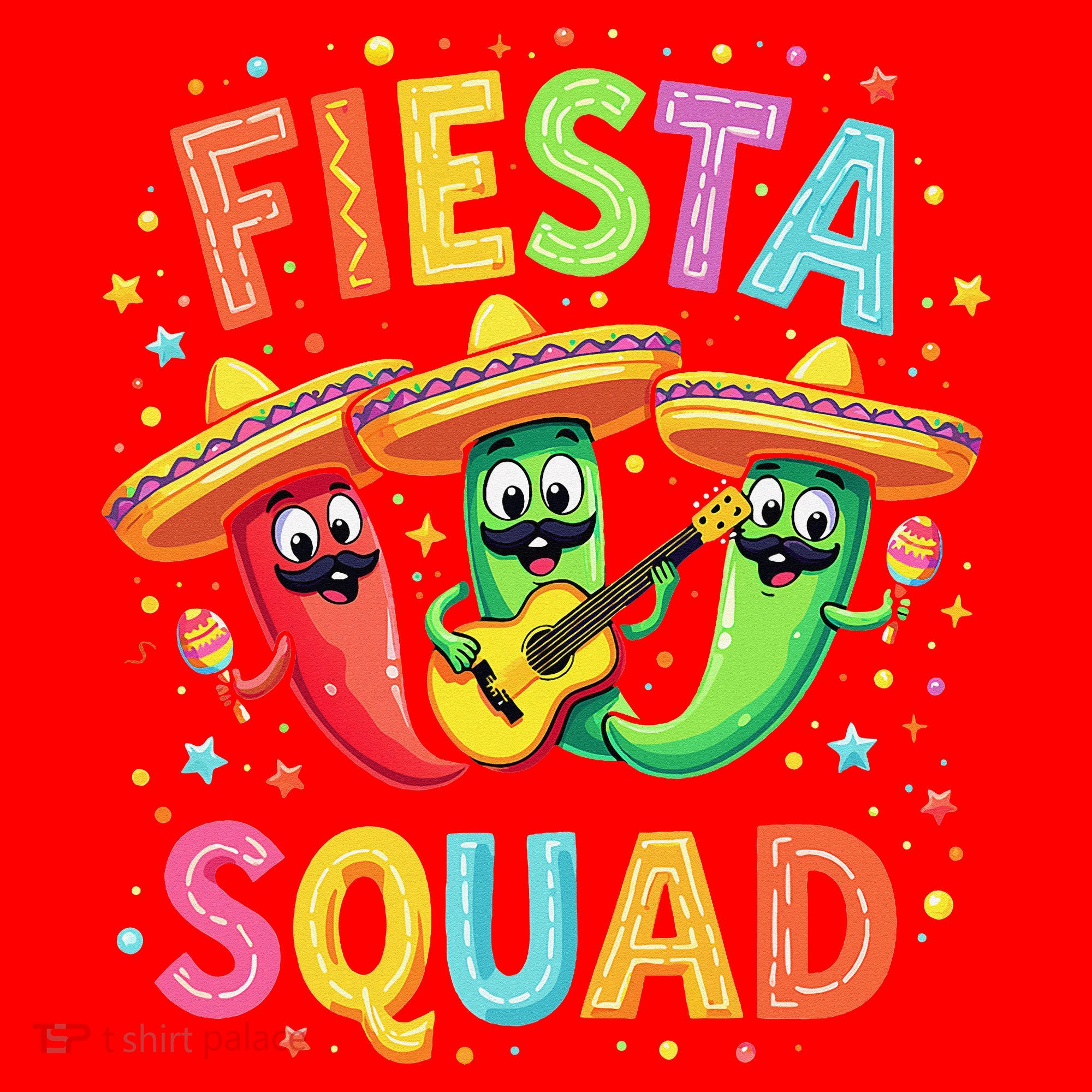 Cinco De Mayo Fiesta Squad Chili Peppers Mexican Party Santa Hat