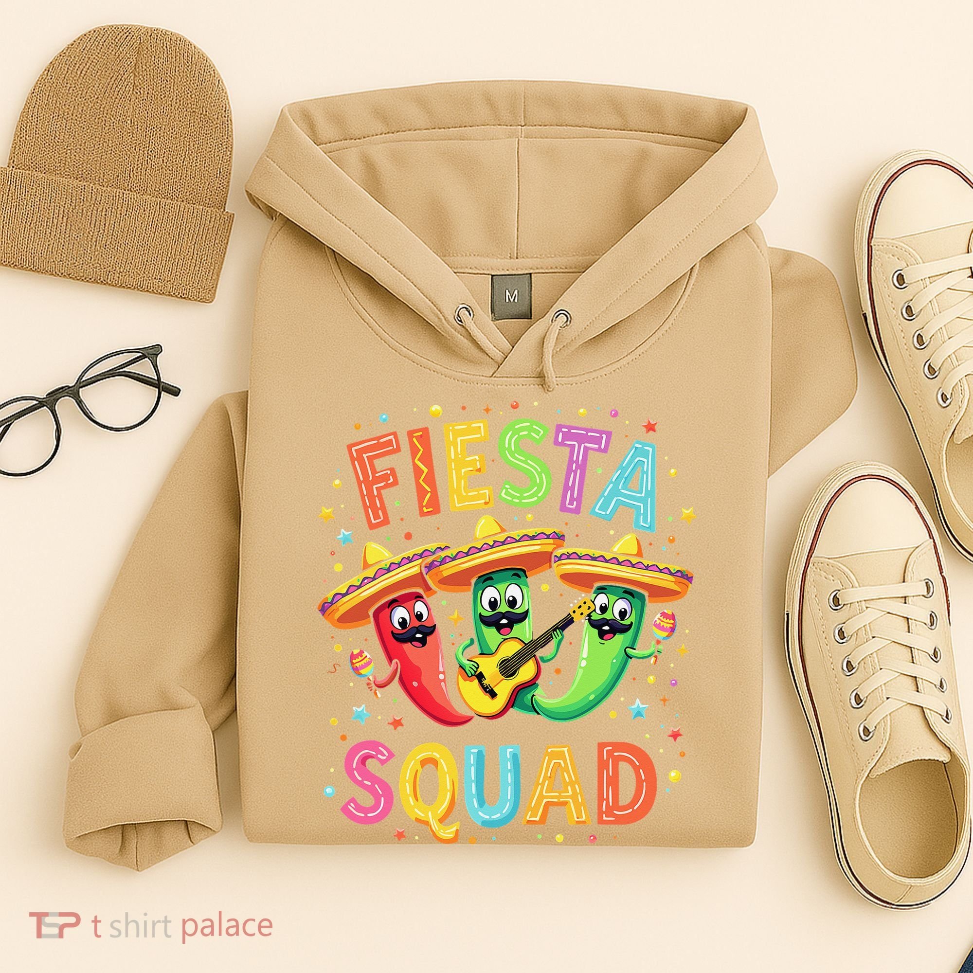 Cinco De Mayo Fiesta Squad Chili Peppers Mexican Party Hoodie