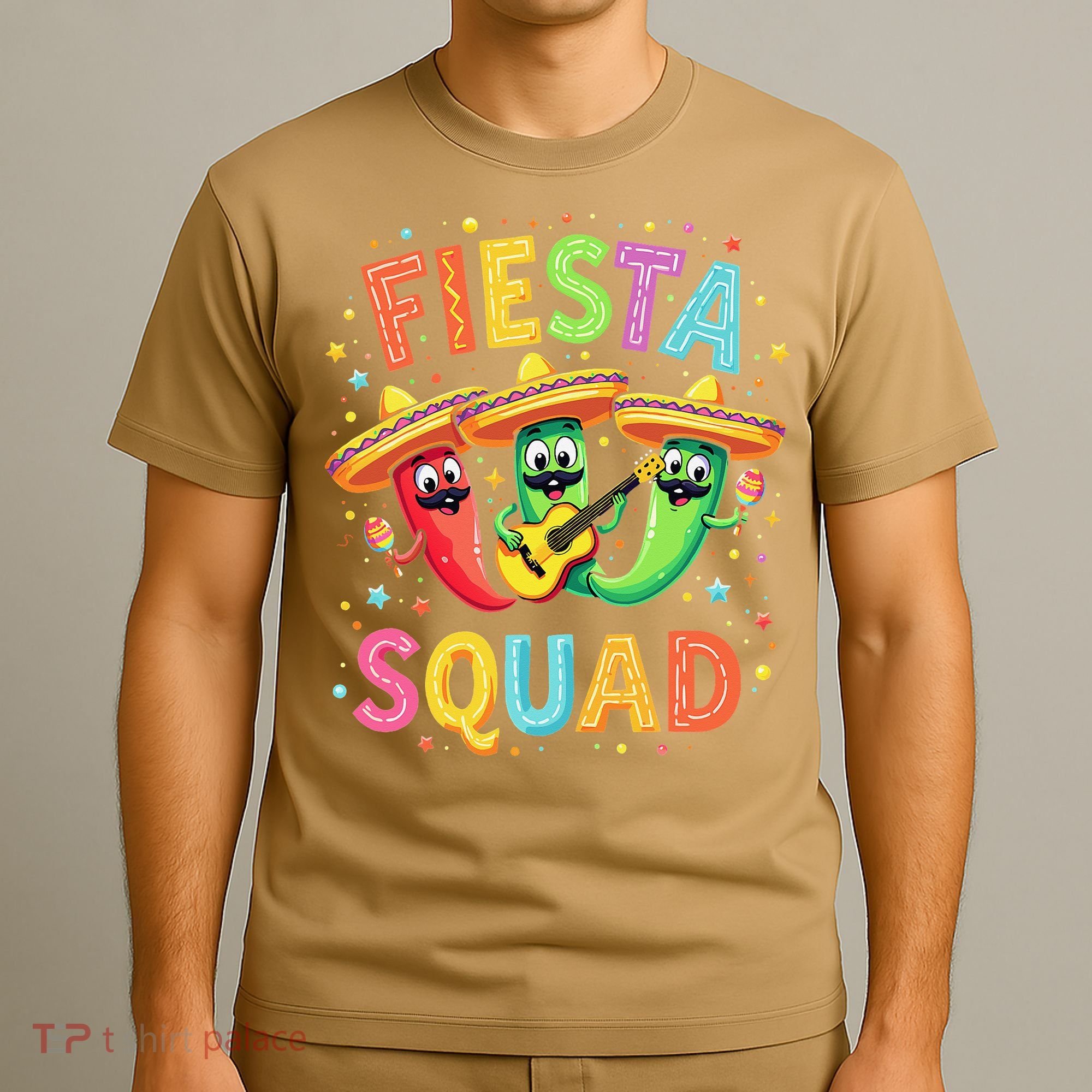 Cinco De Mayo Fiesta Squad Chili Peppers Mexican Party T-Shirt