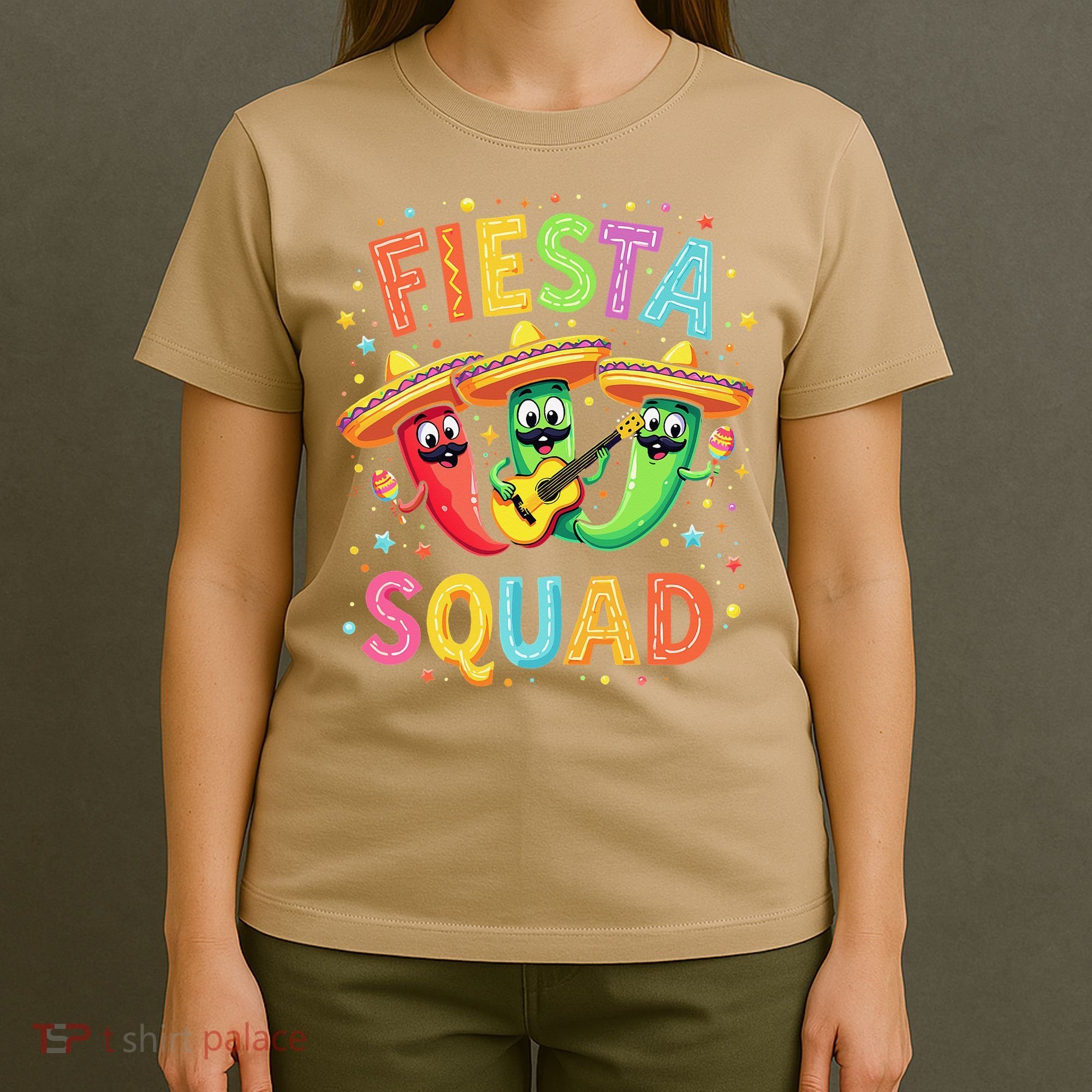 Cinco De Mayo Fiesta Squad Chili Peppers Mexican Party T-Shirt