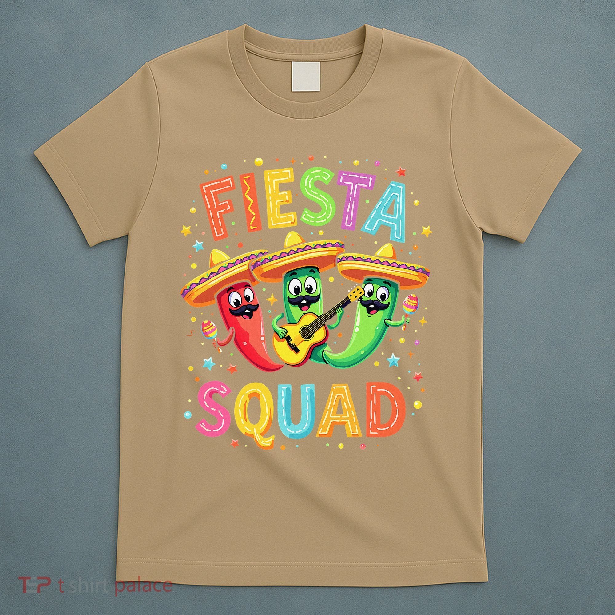 Cinco De Mayo Fiesta Squad Chili Peppers Mexican Party T-Shirt