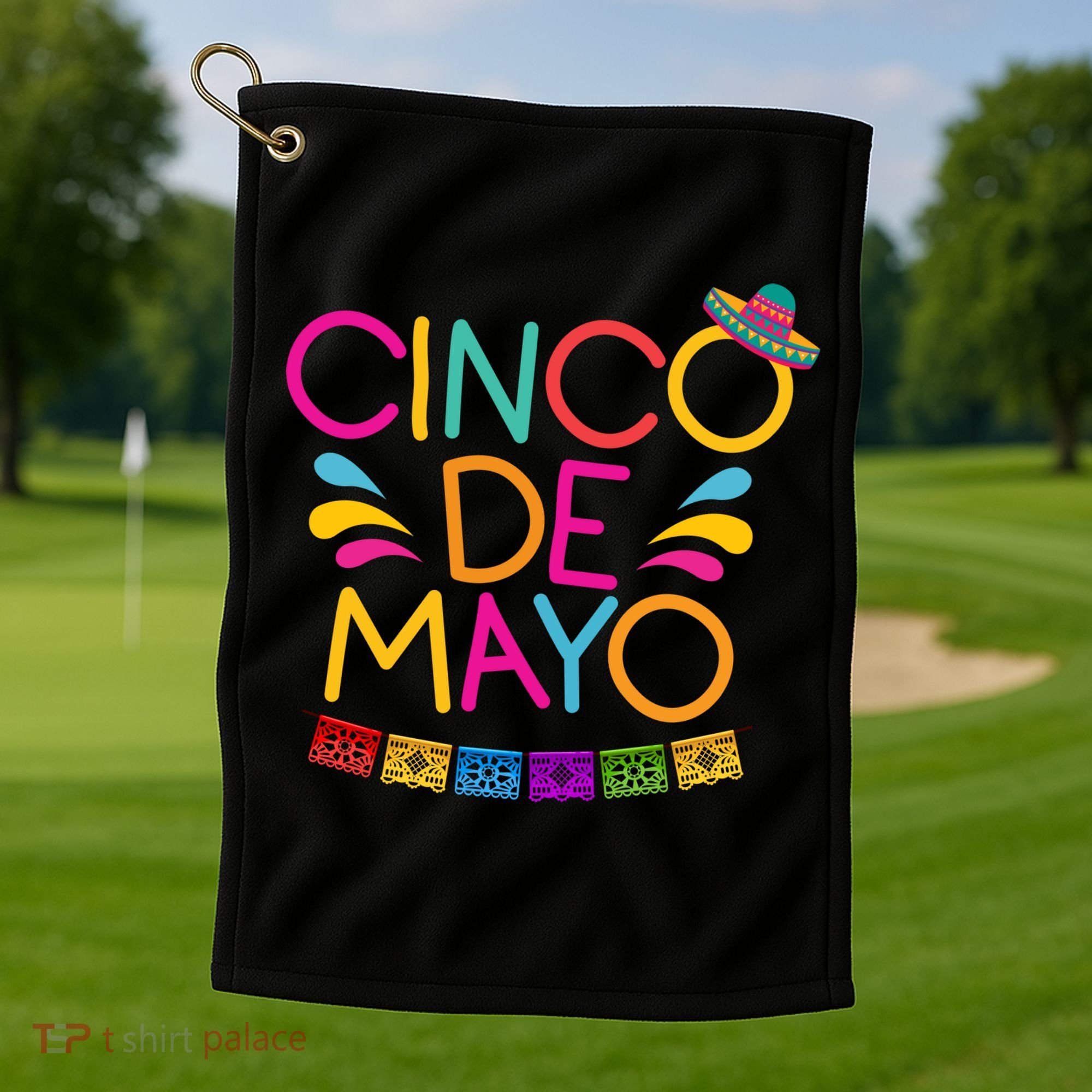 Cinco De Mayo Fiesta Golf Towel