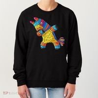 Cinco De Mayo Dabbing Donkey Pinata Funny Mexican Dab Women's Sweatshirt thumb 0