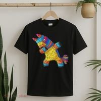 Cinco De Mayo Dabbing Donkey Pinata Funny Mexican Dab T-Shirt thumb 2