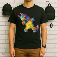 Cinco De Mayo Dabbing Donkey Pinata Funny Mexican Dab T-Shirt thumb 6