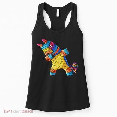Cinco De Mayo Dabbing Donkey Pinata Funny Mexican Dab Women's Tank Top
