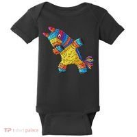 Cinco De Mayo Dabbing Donkey Pinata Funny Mexican Dab Baby Bodysuit thumb 0