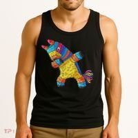 Cinco De Mayo Dabbing Donkey Pinata Funny Mexican Dab Tank Top thumb 3